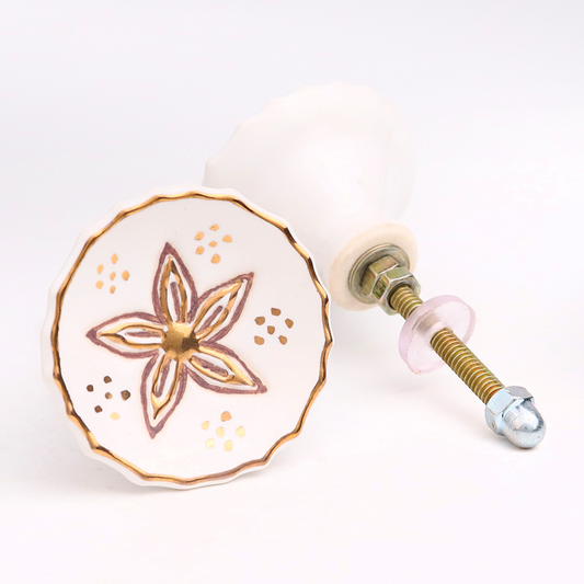 Golden Flower Knob