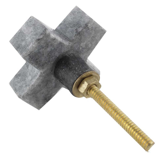 Stone Cross Drawer Knob