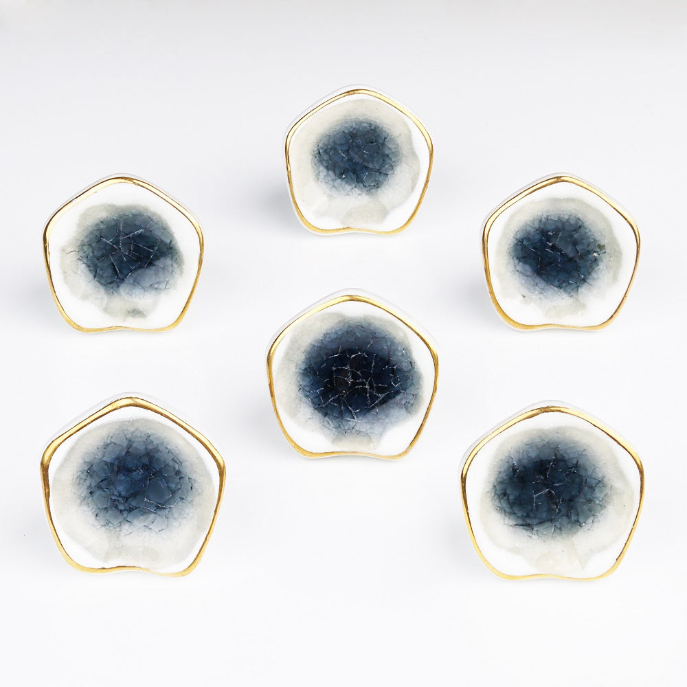 Grey Gold Ceramic Drawer Knob