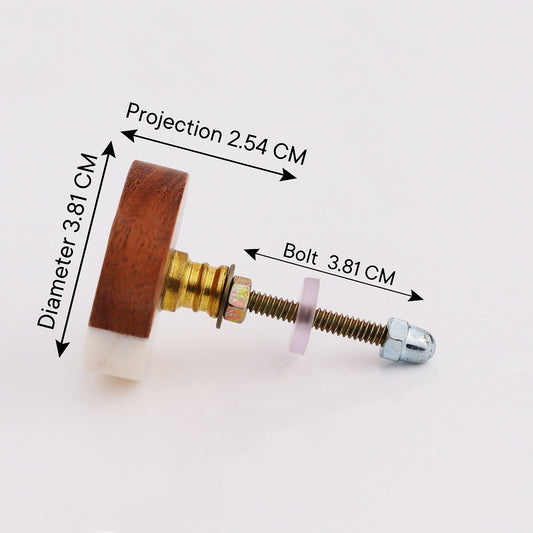 Stone and Wood Drawer Knob