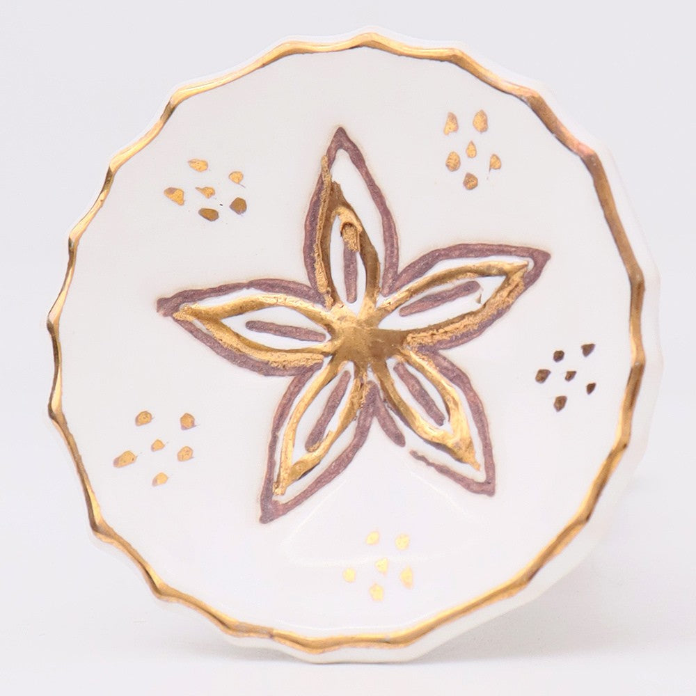 Golden Flower Knob
