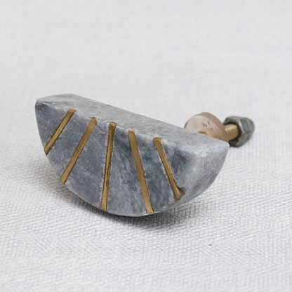 Half Moon Stone Drawer Knob