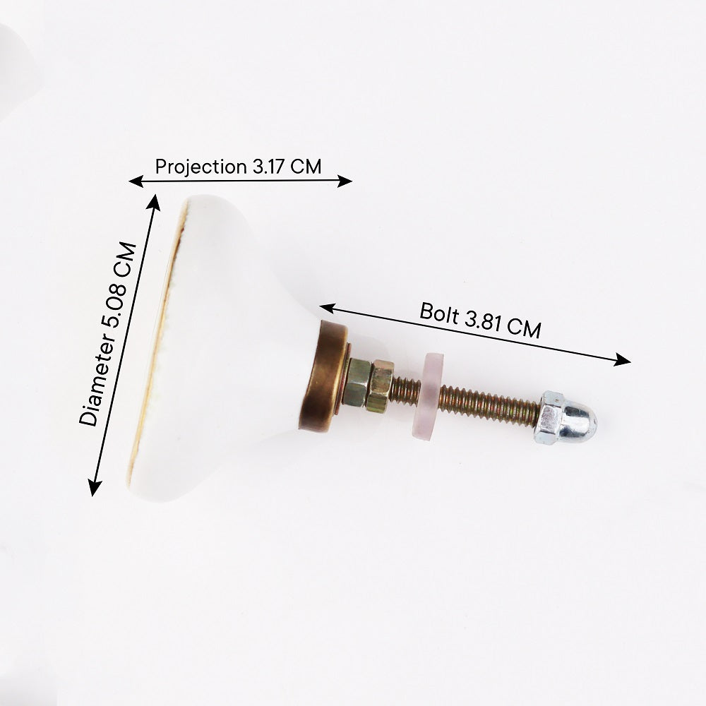 Olive Green Ceramic Drawer Knob