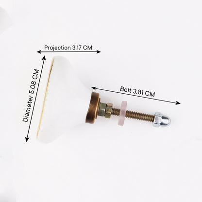 Olive Green Ceramic Drawer Knob