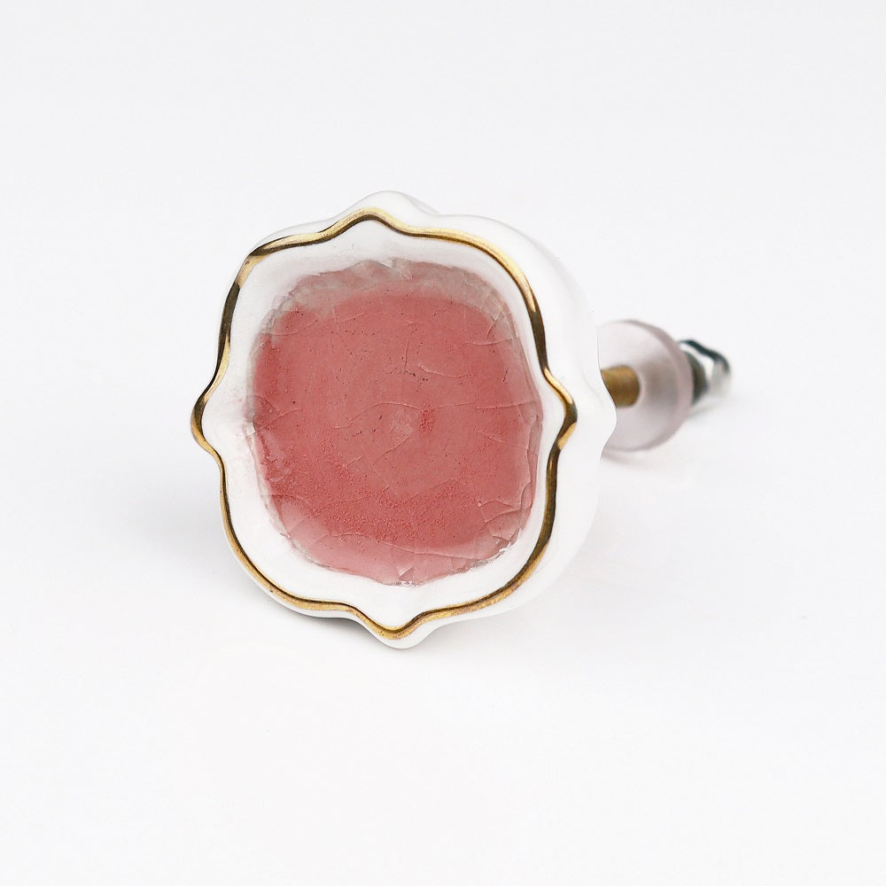Pink Gold Ceramic Drawer Knob