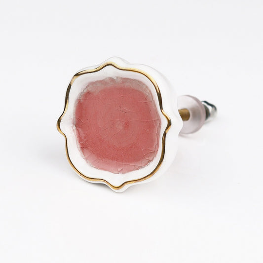 Pink Gold Ceramic Drawer Knob