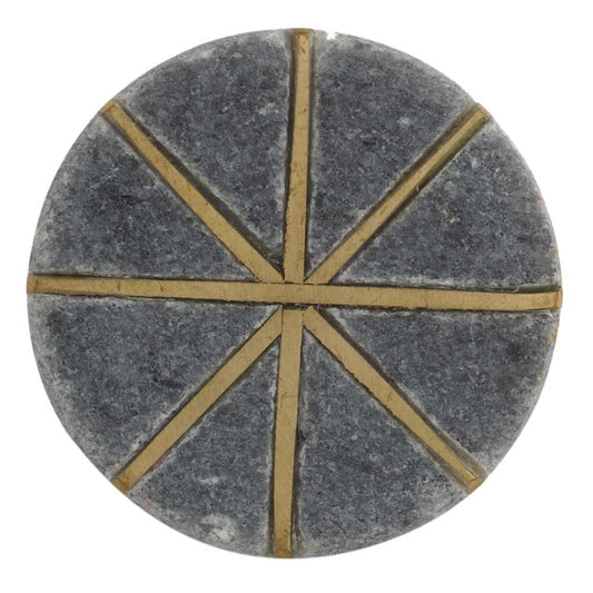 Stone and Brass Drawer Knob