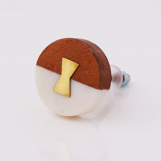 Stone and Wood Drawer Knob