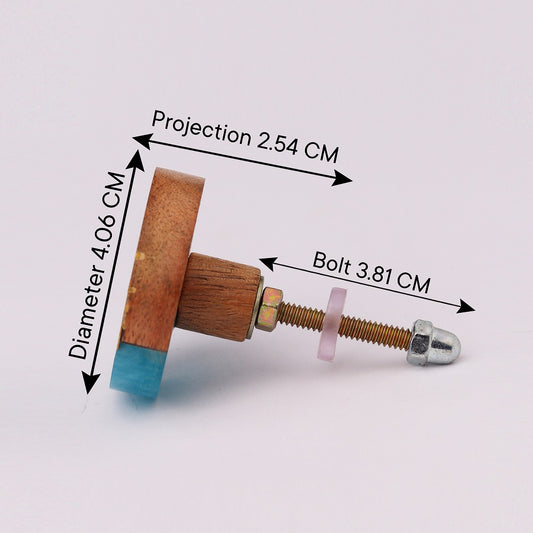 Wood and Resin Drawer Knob